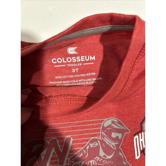 NEW Ohio State Buckeyes Colosseum Motorcycle Crew Neck Tee Shirt Boys 3T - Picture 3 of 5